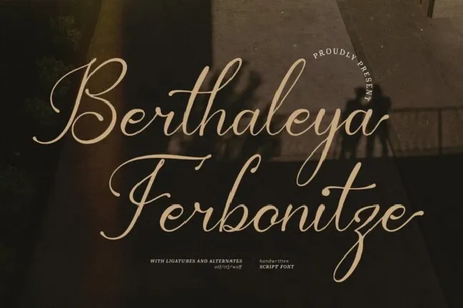 Berthaleya Ferbonitze font