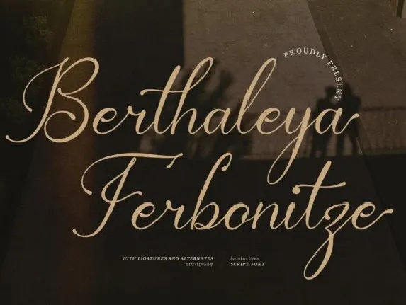 Berthaleya Ferbonitze font