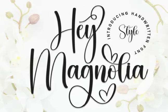 Hey Magnolia Calligraphy font