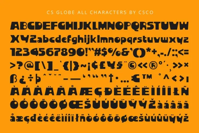 CS Globe font