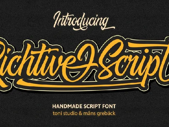 Richtive Script font