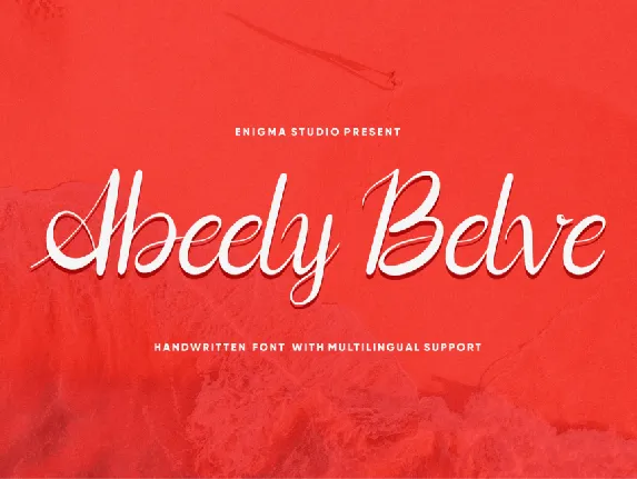 Abeely Belve font