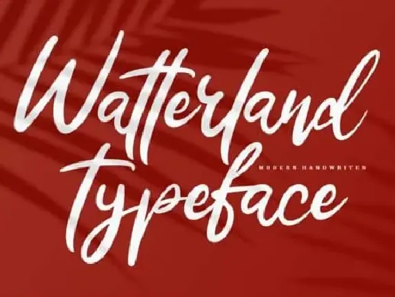 Watterland Script font