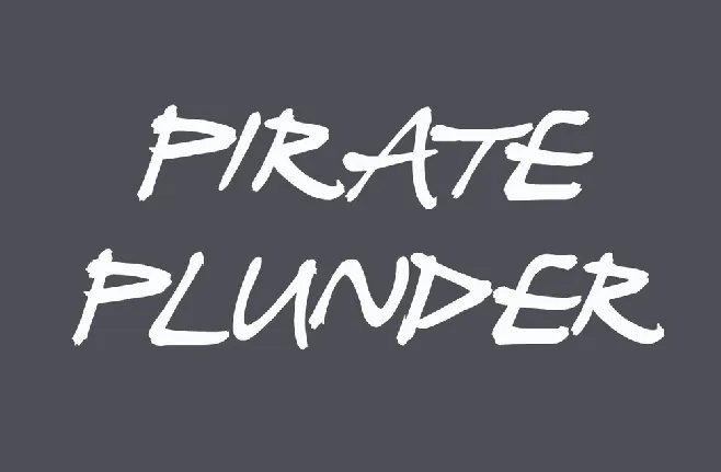 Pirate Plunder font