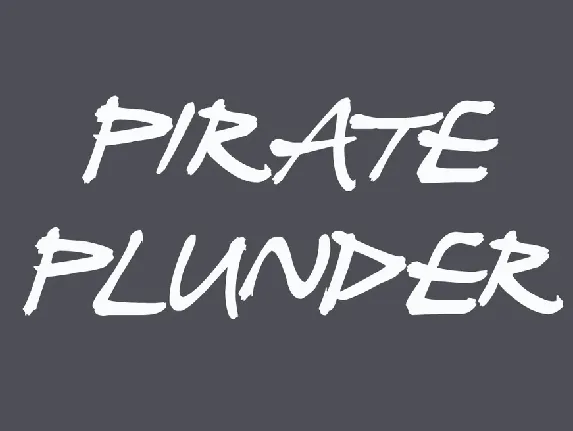 Pirate Plunder font