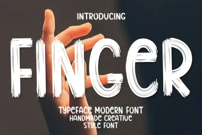 Finger Display font