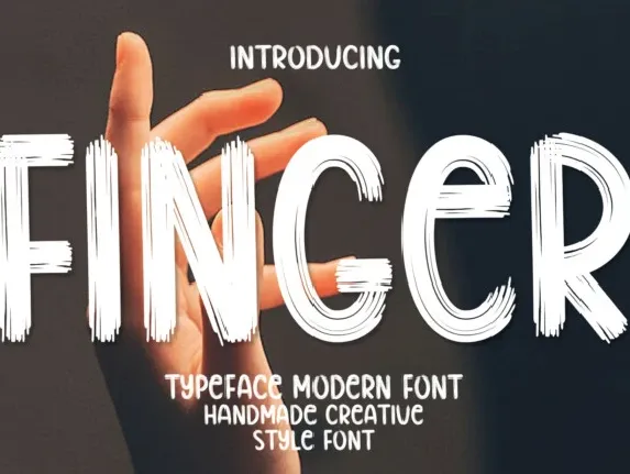 Finger Display font