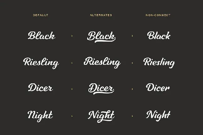 Tilda Script font