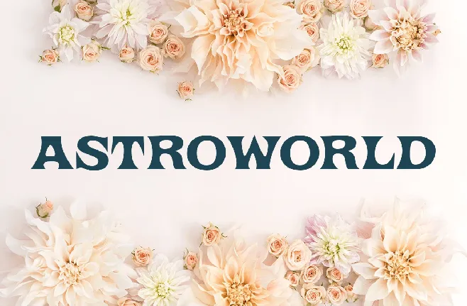 Astroworld Tour font