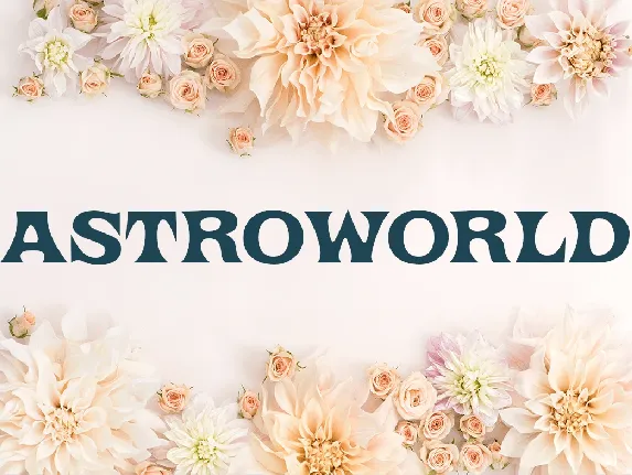 Astroworld Tour font