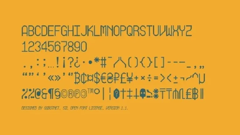 Asterisk Mono font