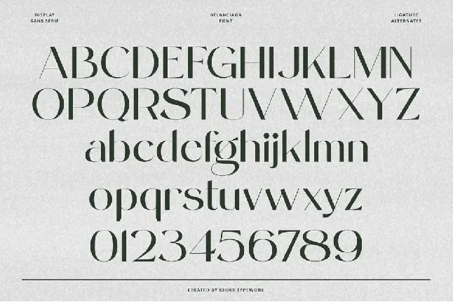 Belanciaga font