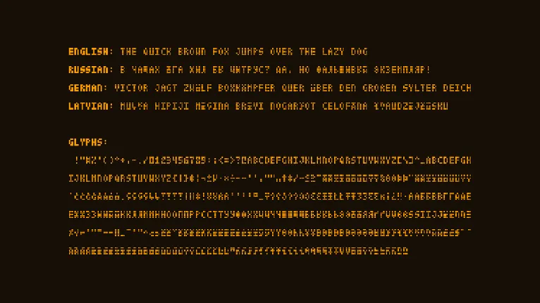 DatCub font