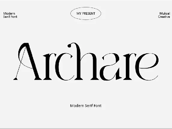 Archare font