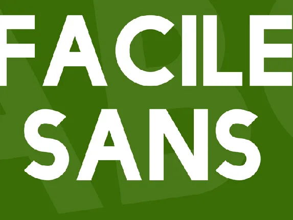 Facile Sans font