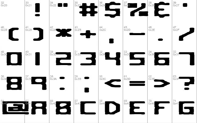 Square Route font