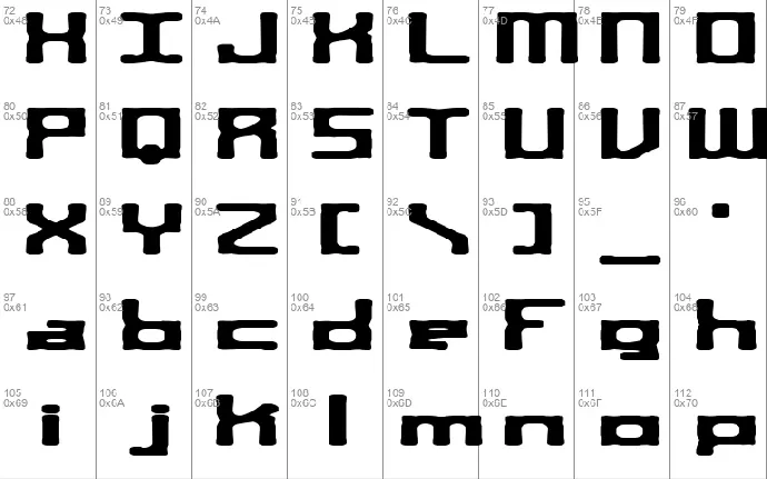 Square Route font