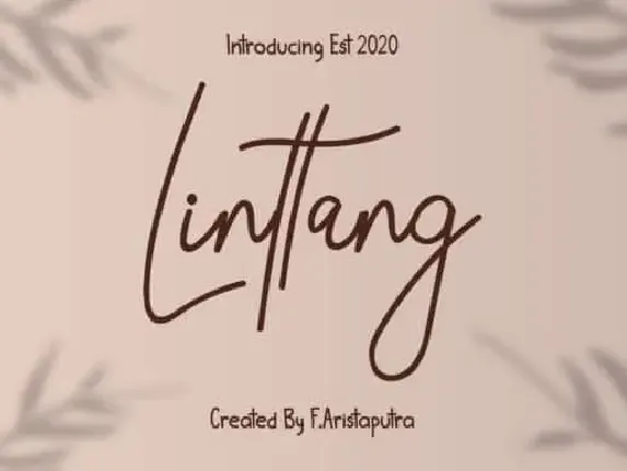 Linttang Handwritten font