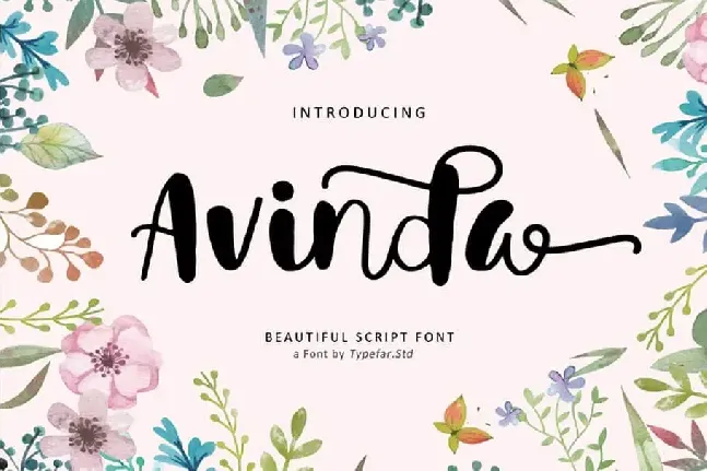 Avinda Script font