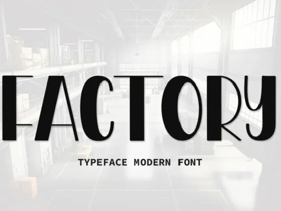 Factory Display font