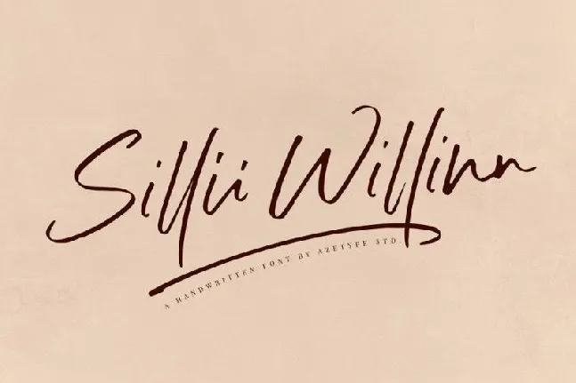 Sillii Willinn Handwritten font