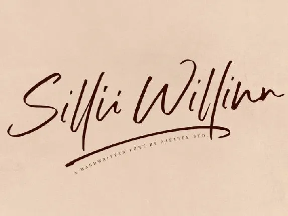 Sillii Willinn Handwritten font