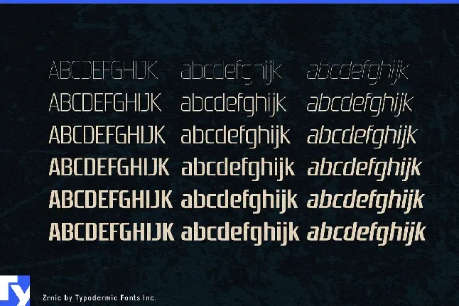 Zrnic font