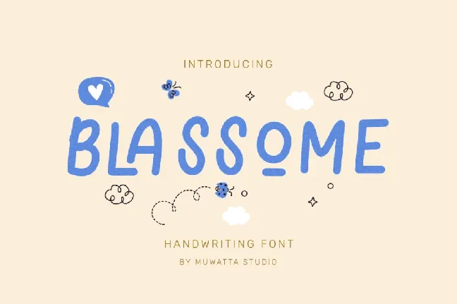 Blassome font