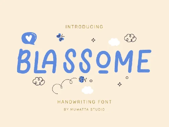 Blassome font