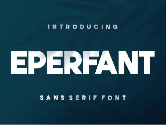 Eperfant font