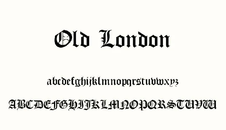 Old London font