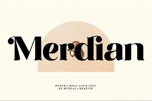 Merdian font