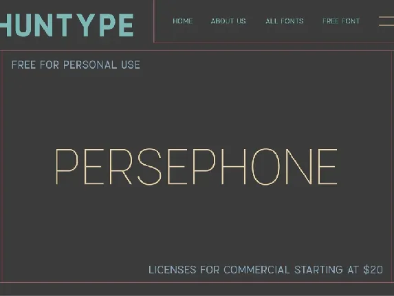 Persephone font