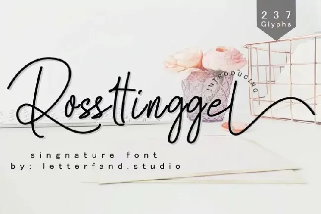 Rossttinggel Handwritten font