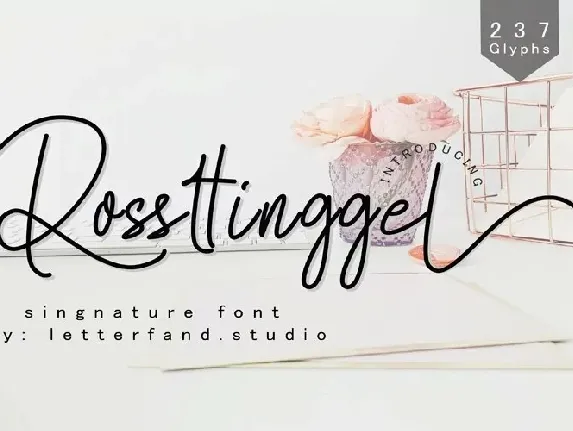 Rossttinggel Handwritten font