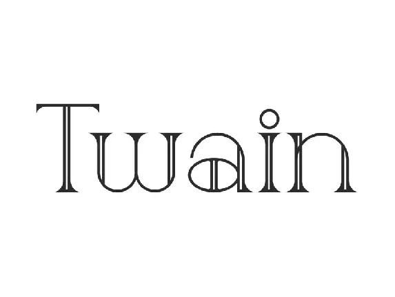 Twain font