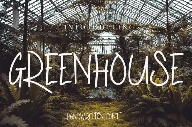 Greenhouse Display font