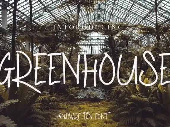 Greenhouse Display font