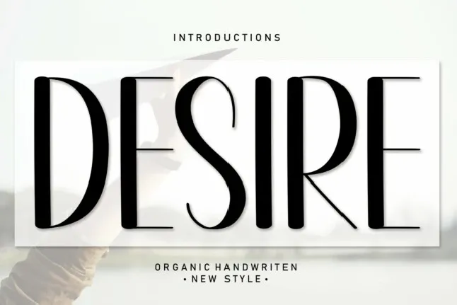 Desire Display font