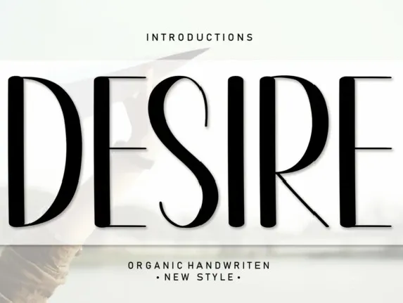 Desire Display font