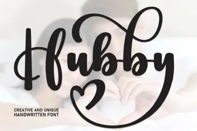 Hubby Script font