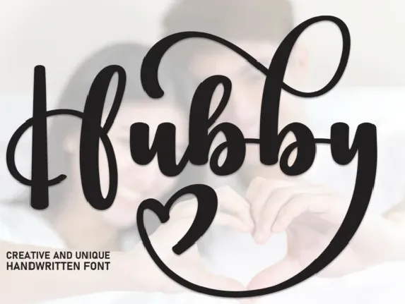 Hubby Script font