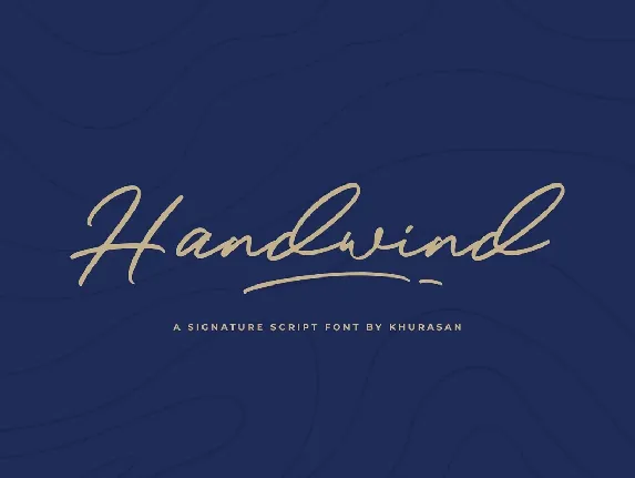 Handwind font