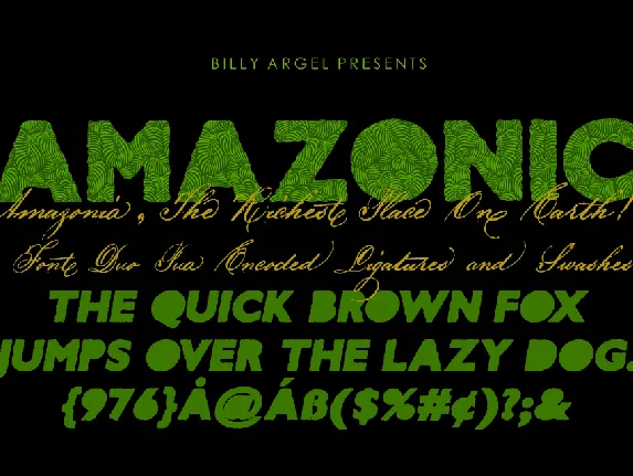 AMAZONIC PERSONAL USE font