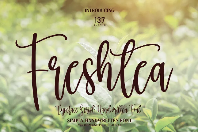 Freshtea font