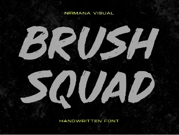 Brush Squad - Demo Version font