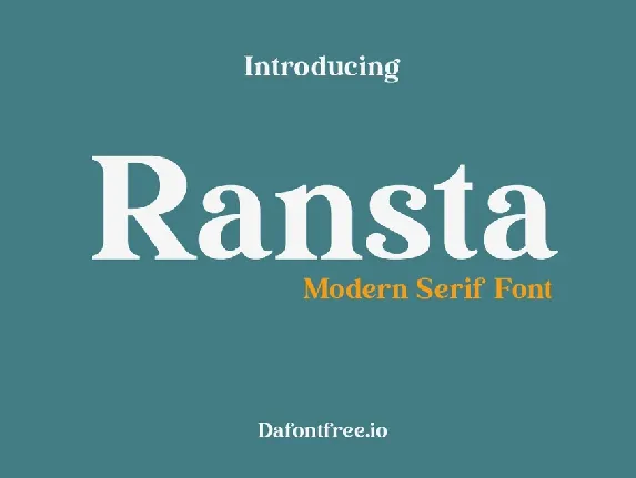 Ransta font