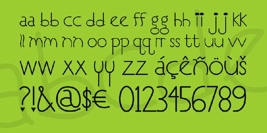 I Love You Monkey font