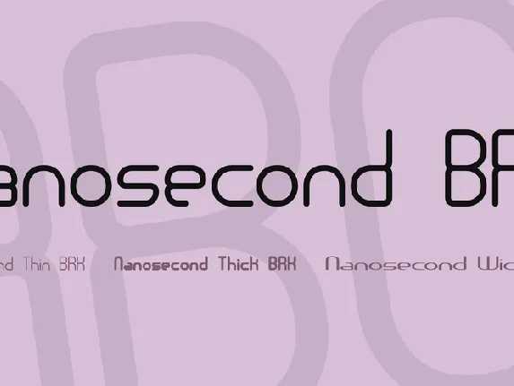 Nanosecond BRK font