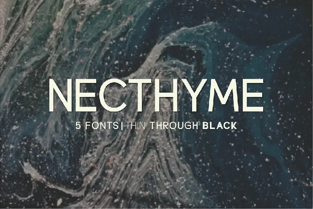 Necthyme font